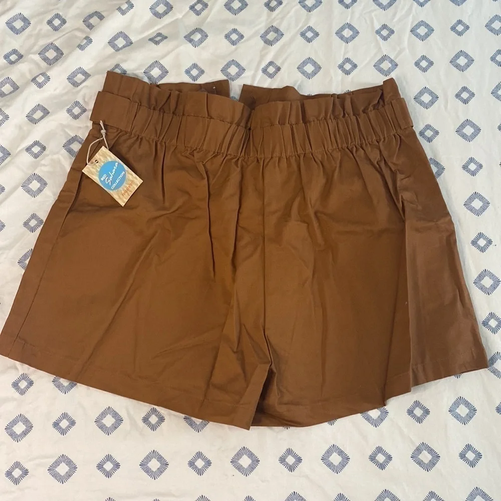 Forever21 Red Sahara Collection Paperbag Shorts